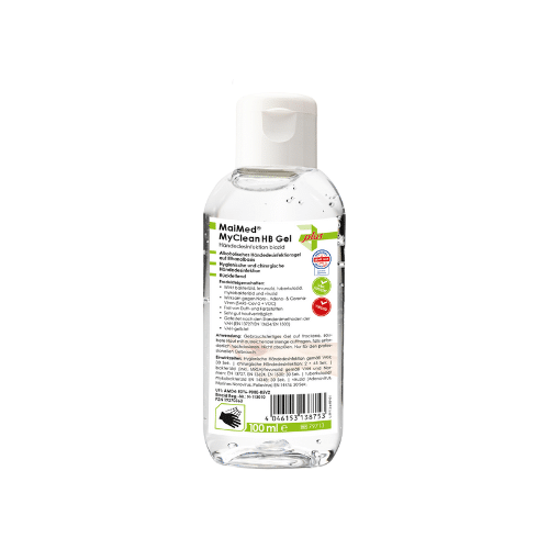 Händedesinfektionsgel in 100-ml-Flasche